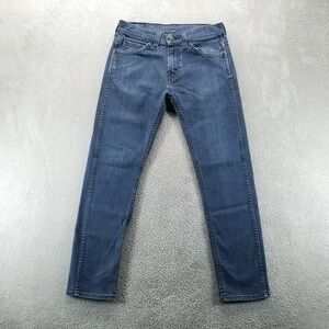 Levis‎ 508 Jeans Mens 28x30 Blue Tapered Mid Rise Stretch Dark Wash Denim